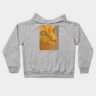 Ginger Cat (Van Gogh Style) Kids Hoodie